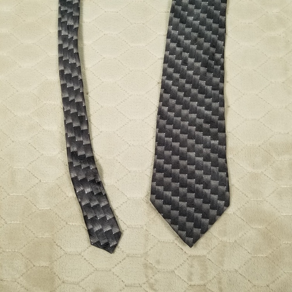 Vintage Grateful Dead Tie Mens Black Wide Silk Stepping Stones Fourteenth Set
